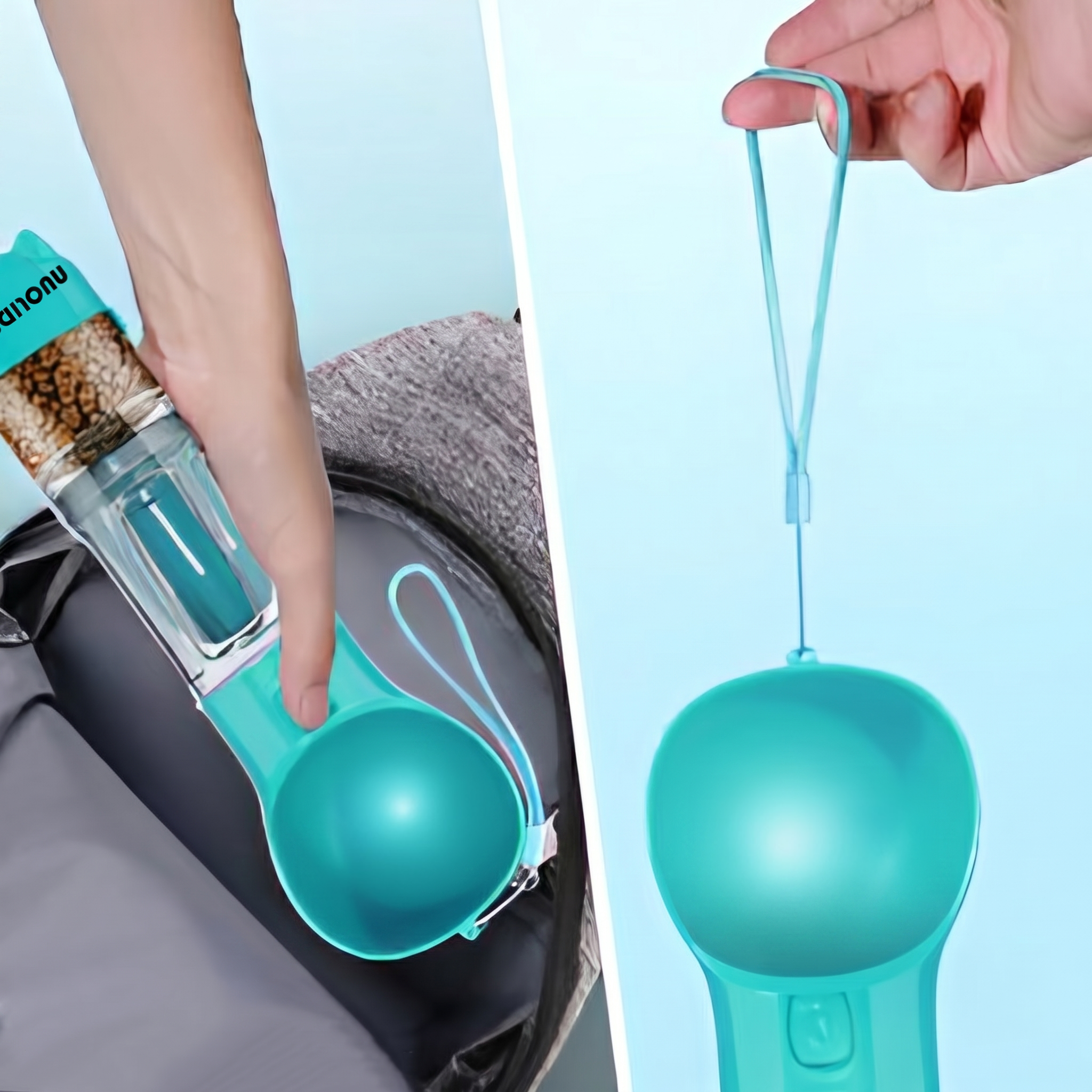 NUOLIDE 4-in-1 Portable Dog Water Bottle