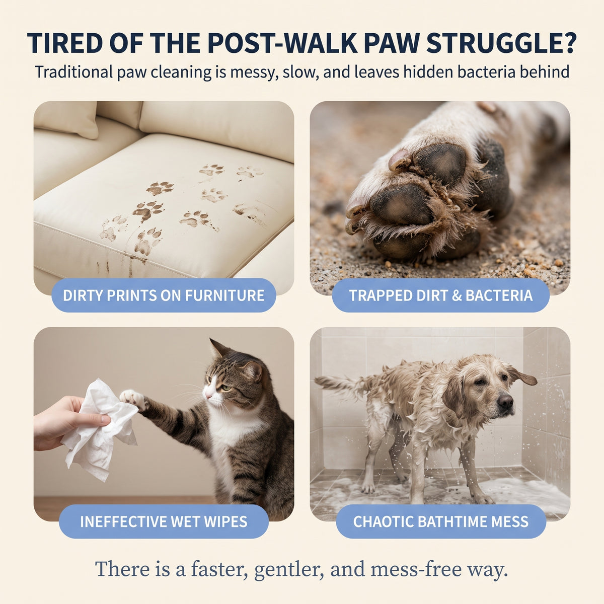 Automatic Pet Paw Cleaner Cup - Gentle Silicone, 360° Deep Clean for Dogs & Cats