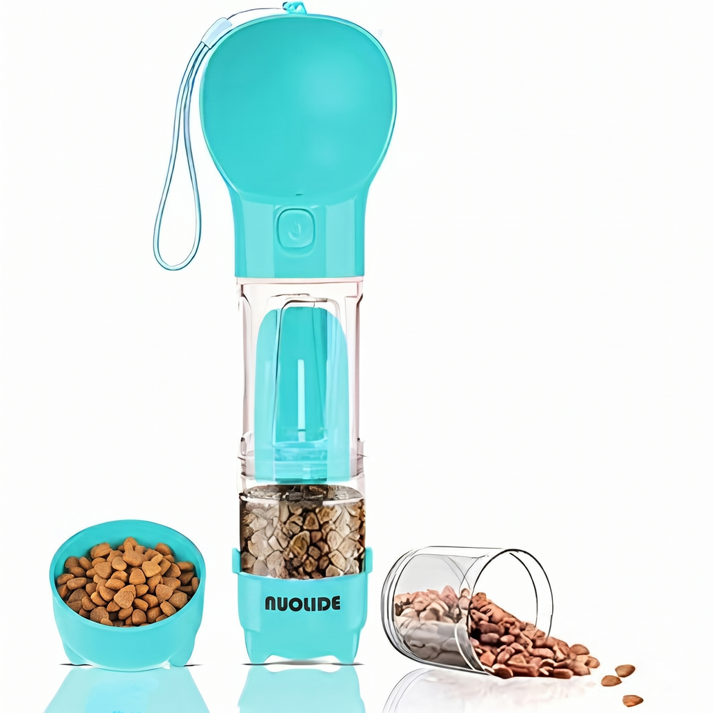 NUOLIDE 4-in-1 Portable Dog Water Bottle
