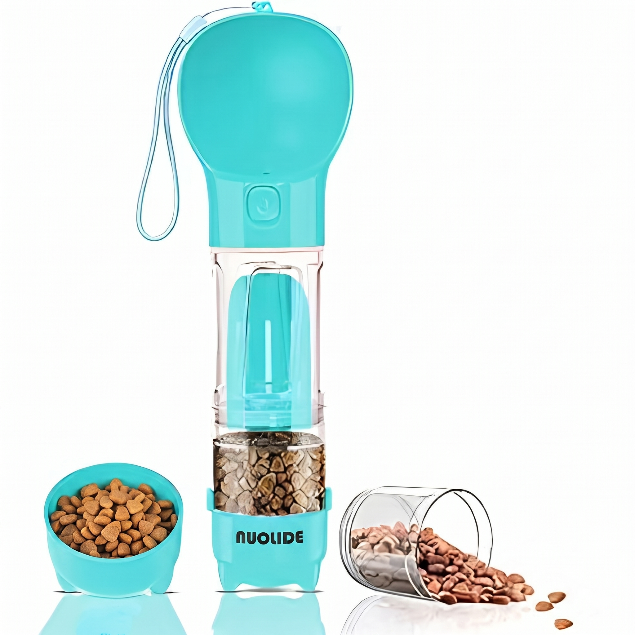 NUOLIDE 4-in-1 Portable Dog Water Bottle